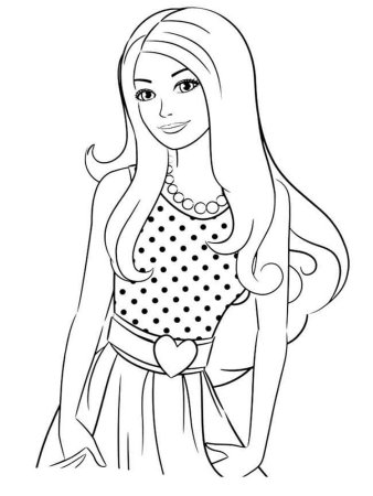 Раскраски для девочек Барби фашионистас