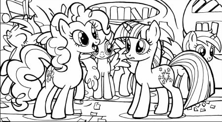 Лошадка Пинки Пай раскраска