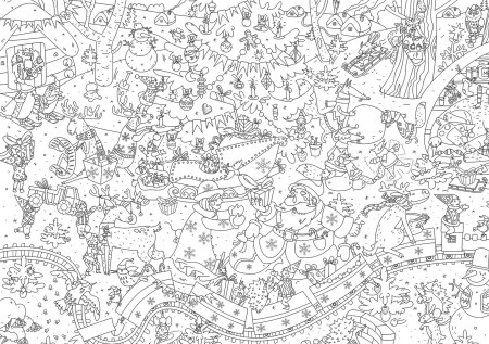 Раскраски большие