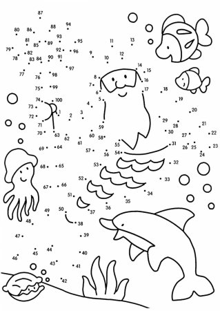 Рисование по цифрам до 100