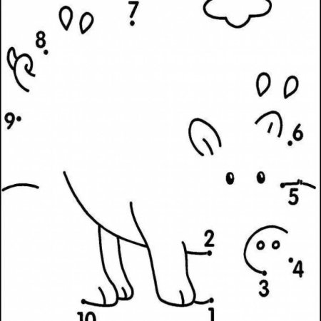 Обводка по цифрам для дошкольников