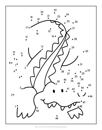 Цифры по обводке с рисунками