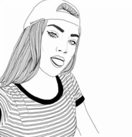 Раскраска пацанки