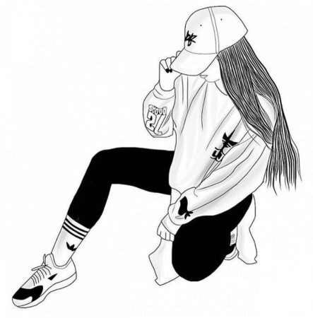 Раскраски девушки крутые