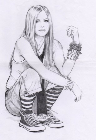 Аврил Лавин рисунок