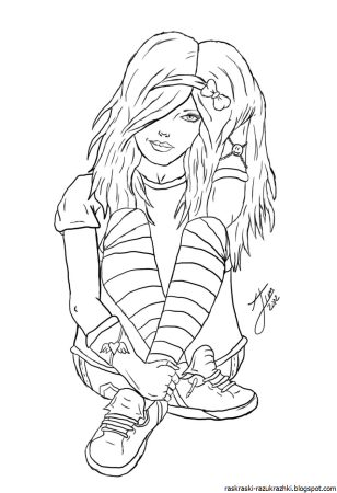 Крутые раскраски для девочек