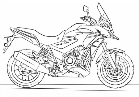 Раскраска мотоцикла Honda CBR 600