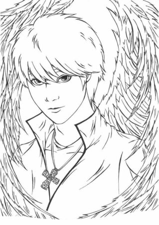 Раскраска аниме парни красивые