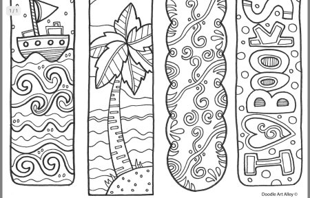 Трафарет закладки для книг