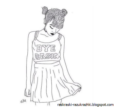 Раскраски крутые Наряды
