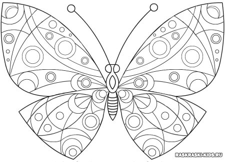 Раскраска Волшебная бабочка