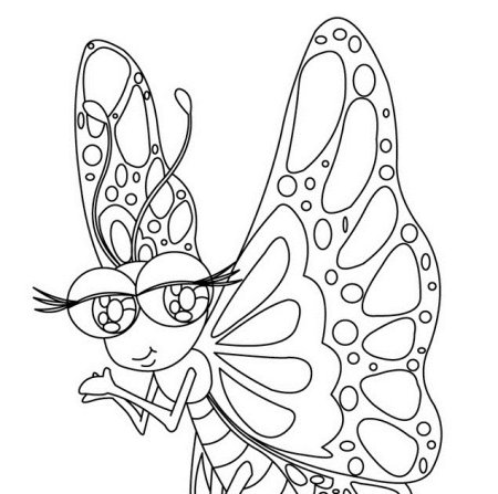 Раскраски для детей 6-7 лет для девочек бабочки