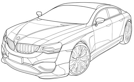 BMW m5 f10 раскраска