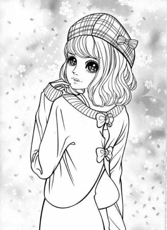 Раскраски для девочек милые девочки
