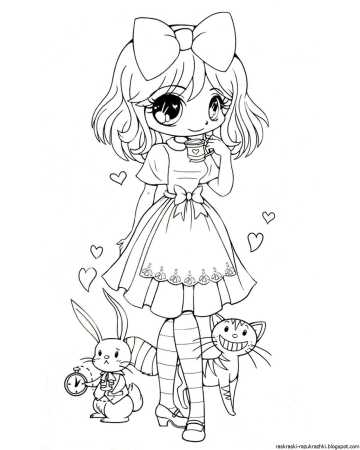 Раскраски аниме Чиби