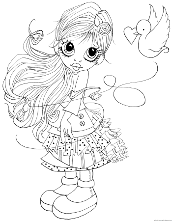 Раскраска для девочек милые