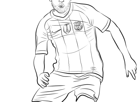Раскраска футболист Дзюба