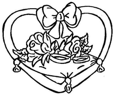 Раскраска Свадебные кольца