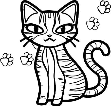 Раскраски коты