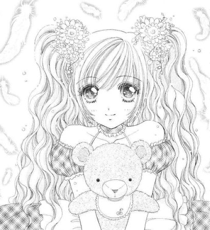 Раскраски для девочек 12 лет аниме