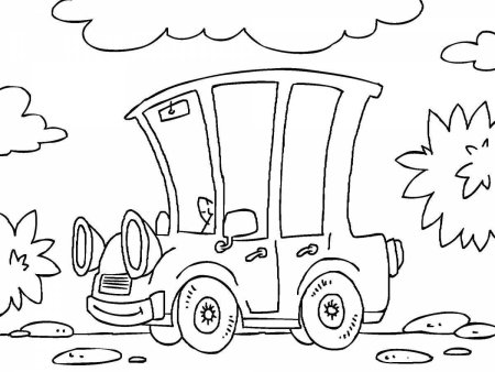 Машинка с цветами раскраска