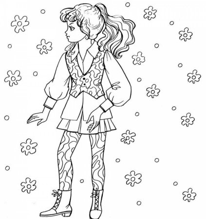 Раскраски девушки красивые