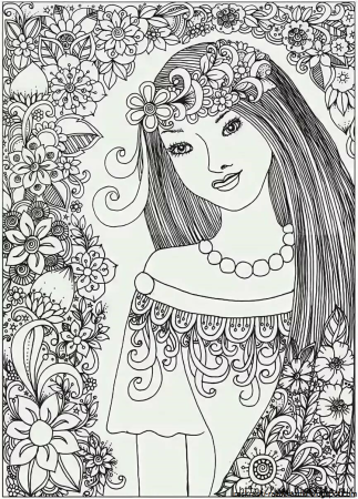 Раскраска для девочек красивые антистресс