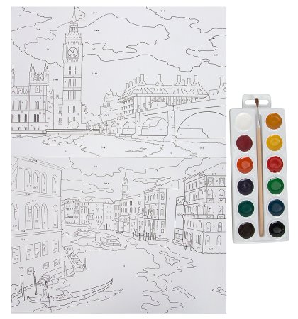 Картины для раскрашивания красками