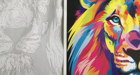 Рисунки красками сложные