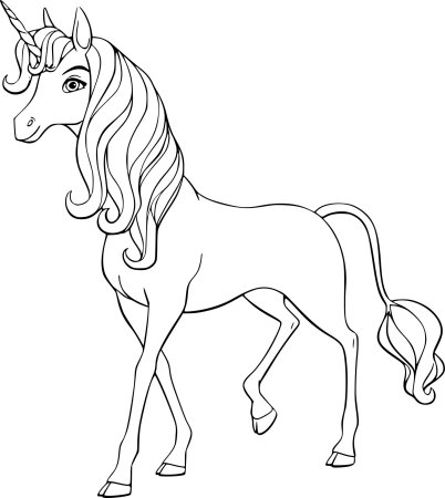 Единорог Лирия раскраска