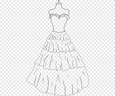 Платья раскраска профессиональные