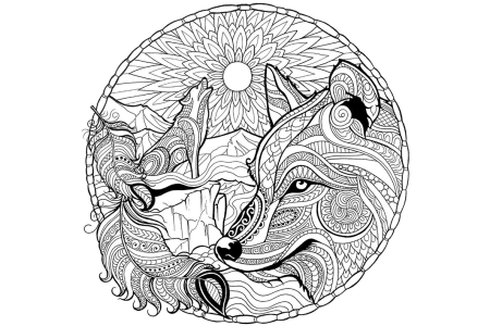 Раскраска Мандала