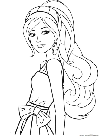 Раскраска. Барби