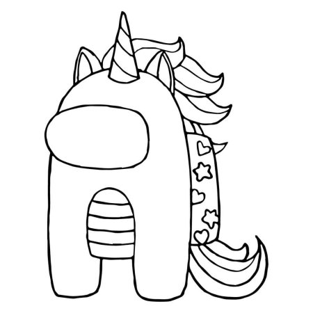 Амонгасы Единороги раскраска