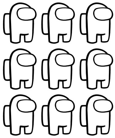 Печать игрок амонг АС