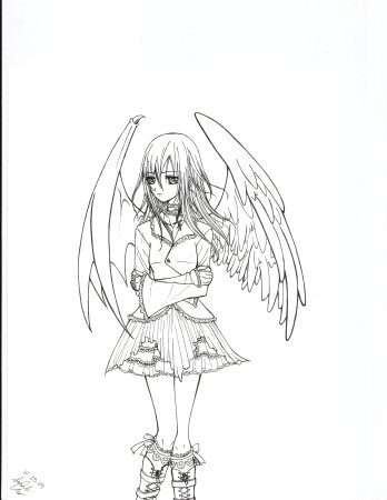 Раскраски аниме демоны