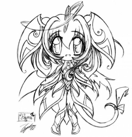 Раскраски аниме демоны