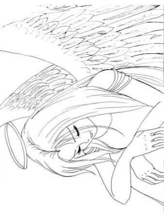 Раскраски аниме ангелы и демоны