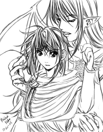 Раскраски для подростков аниме демоны