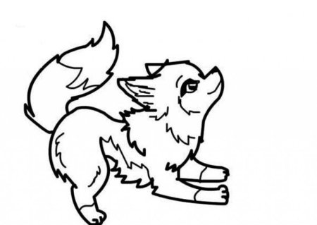 Раскраска Лисенок