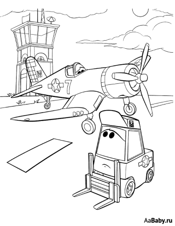 Самолеты. Раскраска