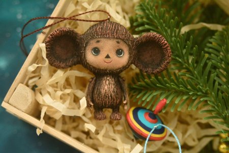 Елочная игрушка Чебурашка СССР