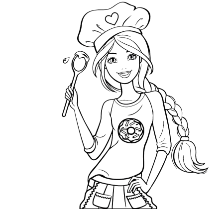 Раскраски для девочек Барби фашионистас