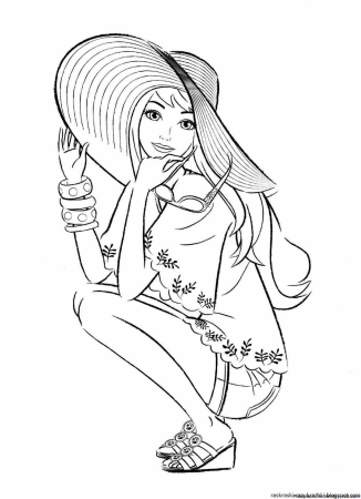 Раскраска. Барби