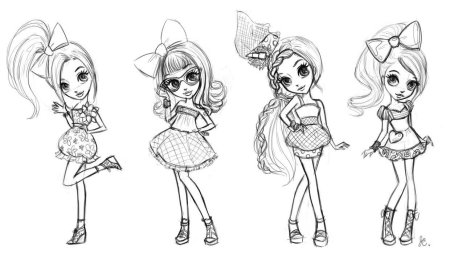 Картинки для срисовки девочки