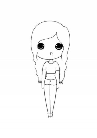 Маленькие рисунки для срисовки девочки