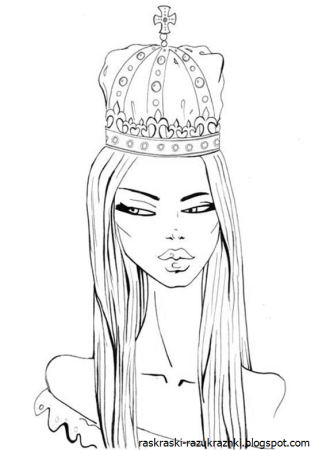 Разукрашки девочки ЛД