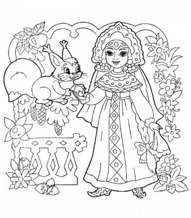 Раскраски русские сказки