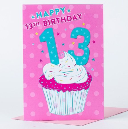 Открытка на др 13 лет