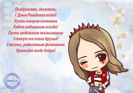 Поздравления с днем рождения Ангелика